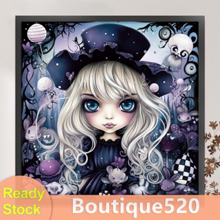 [boutique520.th] ชุดปักครอสสติตช์ ผ้าฝ้าย พิมพ์ลายตุ๊กตาตาโต 11CT ขนาด 60x60 ซม.