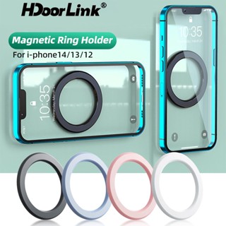 Hdoorlink แหวนแม่เหล็กติดผนัง สําหรับ I-Phone 12 13 14 แม่เหล็กติดผนัง ที่วางโทรศัพท์มือถือ ขาตั้งโทรศัพท์ ที่มีประสิทธิภาพ แม่เหล็กติดรถยนต์