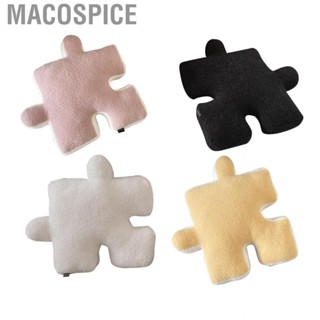 Macospice Throw Pillow  Decorative Puzzle Special Shaped Wool Sofa Cushion for Living Room