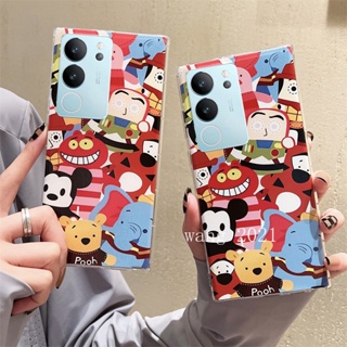 พร้อมส่ง เคสโทรศัพท์มือถือ ซิลิโคนนิ่ม ใส บางมาก กันกระแทก ลายการ์ตูนน่ารัก แฟชั่น สําหรับ VIVO V29 5G VIVO V29e V29 Pro 5G 2023 VIVOV29 5G