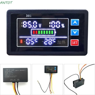 Antot โวลต์มิเตอร์แบตเตอรี่ DC จอแสดงผลดิจิทัล LCD ความแม่นยําสูง