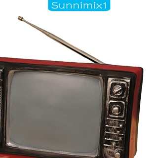 [Sunnimix1] โมเดลโทรทัศน์จําลอง สไตล์วินเทจ สําหรับตกแต่งบ้าน ห้องนั่งเล่น ร้านทีวี