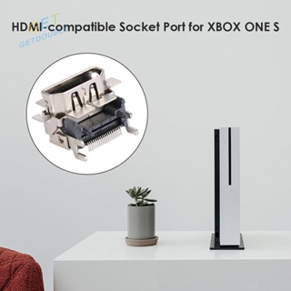 [Getdouble.th] ซ็อกเก็ตเชื่อมต่อ HDMI แบบเปลี่ยน สําหรับคอนโซล Xbox One S