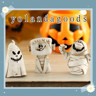 Yola หัวฟักทองเรซิ่น สําหรับตกแต่งปาร์ตี้ฮาโลวีน