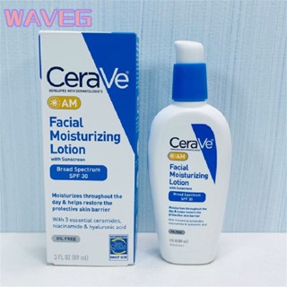 wave 【 99sale 】 Cerave โลชั่นบำรุงผิวหน้า Am/pm 89ml ,cerave Facial Spf30/โลชั่นเพิ่มความชุ่มชื้นพิเศษ