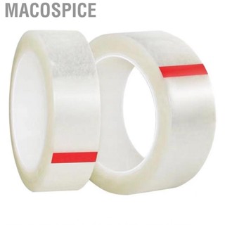 Macospice Adhesive Wall Mounting Strip Double Sided Tape Resuable Clear Removable