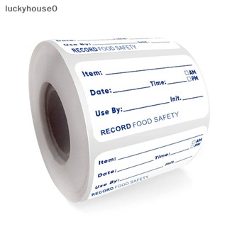 Luckyhouse0^^ ใหม่ สติกเกอร์ฉลากวันที่ เก็บอาหารในตู้เย็น 500 ชิ้น ต่อม้วน