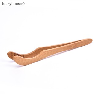 Luckyhouse0^^ แหนบไม้ไผ่ สําหรับคีบชา อาหาร ขนมปังปิ้ง 1 ชิ้น