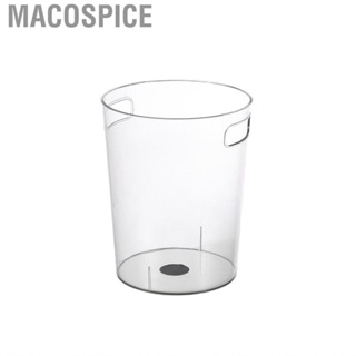 Macospice Transparent Trash Can Desktop Storage Bucket PET Plastic Waste  Clear Kitchen Living Room Ice Pail