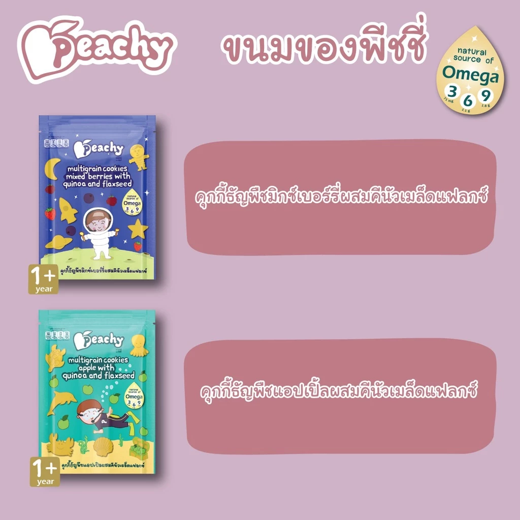 🛵ส่งด่วนตัดรอบ5โมงซื้อครบ7แถมช้อน 1 ชิ้น🛵Peachy พีชชี่ อาหารเด็ก 6 เดือน อาหารเสริมเด็ก อาหารบดเด็ก thumbnail 7