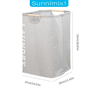 [Sunnimix1] ตะกร้าผ้า แบบพับได้ พร้อมที่จับ สําหรับหอพัก ห้องนั่งเล่น ห้องนอน