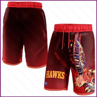 Yx 2023-2024 NBA Atlanta Hawks Hometown กางเกงกีฬา ขาสั้น พลัสไซซ์ สําหรับทุกเพศ