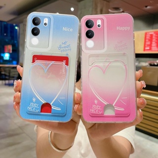 เคสVivo V29 5G V27 Pro V27e V27 V25 V25e V25 Pro 5Gมือถือ ซิลิโคนนิ่ม พร้อมช่องใส่บัตร หลากสี สําหรับ เคสโทรศัพท์Vivo V29 5G