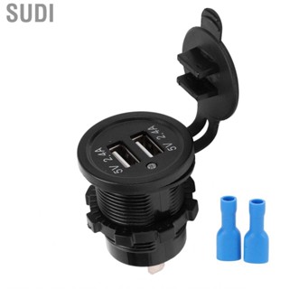 Sudi Auto USB Power Socket 1 in 2 Out Modified Car  for Motorcycle Boat