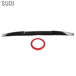 Sudi Rear Trunk Spoiler Rubber Material Universal Lid Wing Simple Installation Aerodynamic Accessory for Car