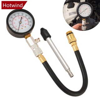 Hotwind เครื่องทดสอบความดันเครื่องยนต์เบนซิน 0-300psi B6G1 สําหรับรถยนต์ รถจักรยานยนต์ 3 8 ชิ้น