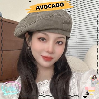 Avocarr หมวกเบเร่ต์ลําลอง ผ้าฝ้าย ปรับขนาดได้ สําหรับผู้หญิง