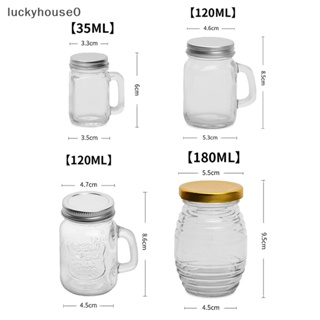 Luckyhouse0^^ ขวดแก้วใส พร้อมฝาปิด ขนาด 35 120 180 มล. สําหรับใส่เครื่องเทศ น้ําผึ้ง