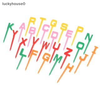 Luckyhouse0^^ ส้อมพลาสติก ลายการ์ตูนตัวอักษร แบบพกพา 26 ชิ้น ต่อชุด