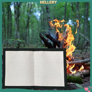 [HelleryTH] แผ่นจุดไฟ สีเหลืองอําพัน ขนาด 33x21 ซม. สําหรับตั้งแคมป์ เดินป่า บาร์บีคิว