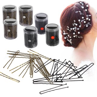 Living Shop 300PCS 2 สี Hairdressing Hairpins คลิป Clamps หยัก U รูปคลิปอุปกรณ์เสริมผม 6 ประเภท