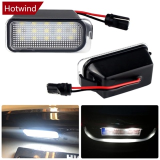 Hotwind ไฟสัญญาณ LED 12V สีขาว สําหรับติดป้ายทะเบียนรถยนต์ Ford KUGA S MAX MONDEO MK4 MK5 MK2 FIESTA 2008-2019 FOCUS K3T6 2 ชิ้น