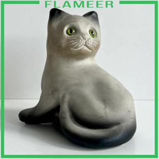 [Flameer] รูปปั้นแมว สําหรับตกแต่งสวน ชั้นวางหนังสือ