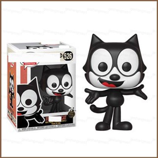 Mg FUNKO POP Felix the Cat Action Figure Q Version โมเดลตุ๊กตาแมวดํา ของเล่นสําหรับเด็ก ของขวัญสะสม ใหม่