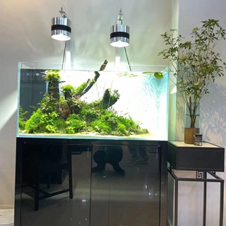 H.T.B.T ถังเก็บปลาผู้ถือกระบอก COB อลูมิเนียมอัลลอยด์ Full Spectrum Drop Light Mount Bracket สำหรับถังปลา Aquarium