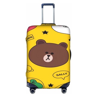 Rilakkuma ผ้าคลุมกระเป๋าเดินทาง แบบหนา ยืดหยุ่นสูง 18-32 นิ้ว (ไม่รวมกระเป๋าเดินทาง)