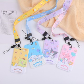 ใหม่ Sanrio Hello Kitty Melody Kulomi ผู้ถือบัตร Keyfob จี้ ID ป้องกันกรณีนักเรียนของขวัญ