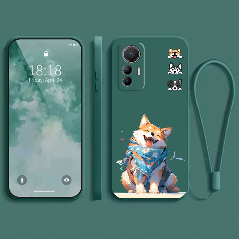 เคส XIAOMI 12 LITE 12T 12T PRO เคสโทรศัพท์มือถือแบบนิ่ม กันกระแทก กันรอยกล้อง ลายการ์ตูนสุนัขน่ารัก แฟชั่น สําหรับ
