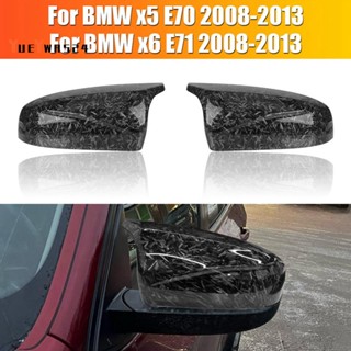 『yueywh524』ฝาครอบกระจกมองข้าง คาร์บอนไฟเบอร์ สําหรับ BMW X5 X6 E71 E70 2008-2013