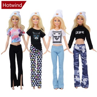 Hotwind ชุดเดรสกระโปรงลําลอง แฟชั่น สําหรับตุ๊กตาบาร์บี้ 11.8 นิ้ว R2V8 1 ชุด