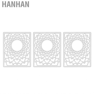 Hanhan Embossing Mould Carbon Steel Washable Die Exquisite Love Heart Frame Reusable for Home Decoration DIY Craft