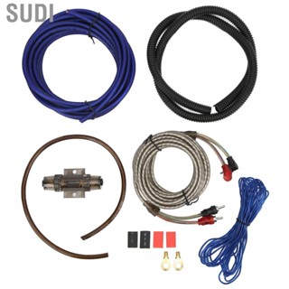 Sudi 8GA Power Amplifier Installation Kit  Interference Subwoofer Cable Low Signal Loss for Car