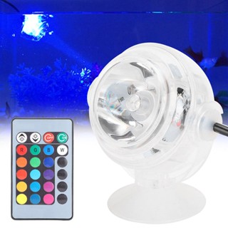 I Home Store พลาสติก LED Aquarium สีสันสดใสกันน้ำ Submersible Night Spot Light น้ำทะเลน้ำจืดถังปลาอุปกรณ์เสริม 100-240V