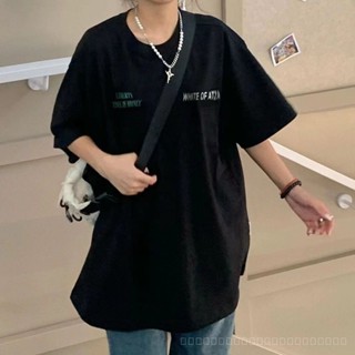 เสื้อยืดแขนสั้นลําลอง ผ้าฝ้าย 100% ทรงหลวม เข้ากับทุกการแต่งกาย แฟชั่นฤดูร้อน สไตล์อเมริกัน สําหรับผู้ชาย และผู้หญิง 2023