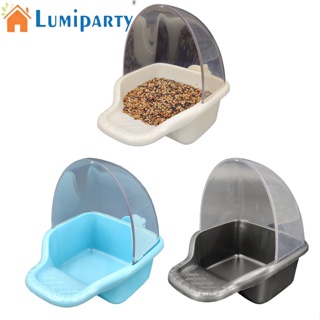 Lumiparty เครื่องจ่ายอาหารนกแก้ว ป้องกันการรั่วไหล ขนาดใหญ่ จุของได้เยอะ