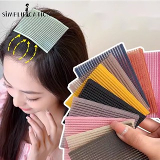 สติกเกอร์ติดผม สีพื้น แบบเรียบ ไร้รอยต่อ แฟชั่นสําหรับผู้หญิง