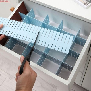 Darnell ตัวแบ่งลิ้นชัก พลาสติก พับได้ ประหยัดพื้นที่ DIY รวมลิ้นชัก จัดระเบียบ