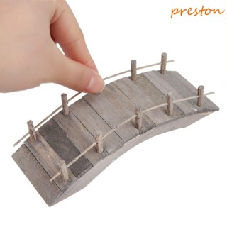 Preston สะพานไม้จิ๋ว 1/12 อุปกรณ์เสริม สําหรับตกแต่งบ้านตุ๊กตา