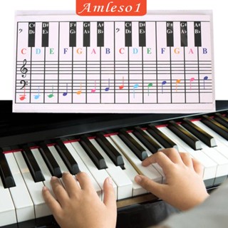 [Amleso1] สติกเกอร์โน้ตเปียโน ทนทาน