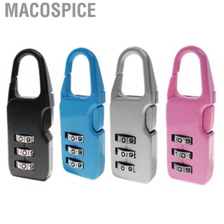 Macospice 3‑Digit Combination Lock Resettable  Theft Zinc Alloy Padlock for Gates Backpack Drawers