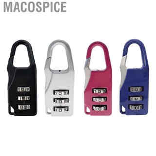 Macospice Padlock 3 Digit Pad Combination Lock Mini Zinc Alloy Tool for Suitcase Drawer Toolbox