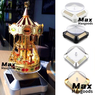 Maxg ขาตั้งแสดงเครื่องประดับ พลังงานแสงอาทิตย์ ขาตั้งโทรศัพท์มือถือ ขาตั้งโชว์ แบบหมุนอัตโนมัติ