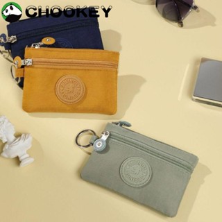 Chookey กระเป๋าใส่เหรียญ ผ้าแคนวาส ขนาดเล็ก น้ําหนักเบา สีพื้น สําหรับเด็กนักเรียน