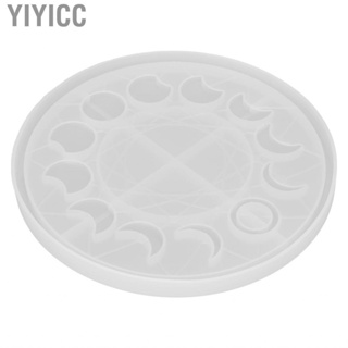 Yiyicc Moon Phase Tray Mold  Flexible Crescent Epoxy Wall Hanging Silicone Soft  for DIY Crafts Home Decoration Jewelry Making