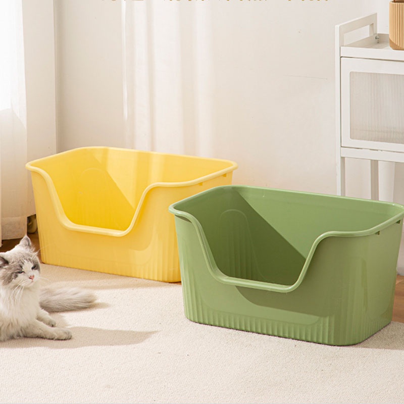 SKISOPGO 🐱พร้อมแล้ว กระบะทรายแมว ห้องน้ำแมวใหญ่ พื้นที่ขนาดใหญ่!!