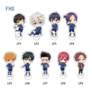 Fhs โมเดลฟิกเกอร์สแตนดี้ อะคริลิค ลายอนิเมะ Isagi Yoichi Bachira Chigiri สีฟ้า 10 ซม.